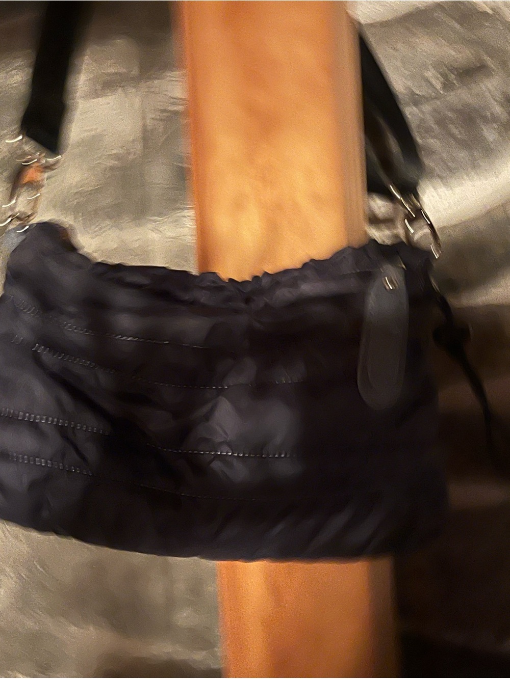 Women's Quilted Shoulder Bag in Navy Blue Sondra Roberts Squared
